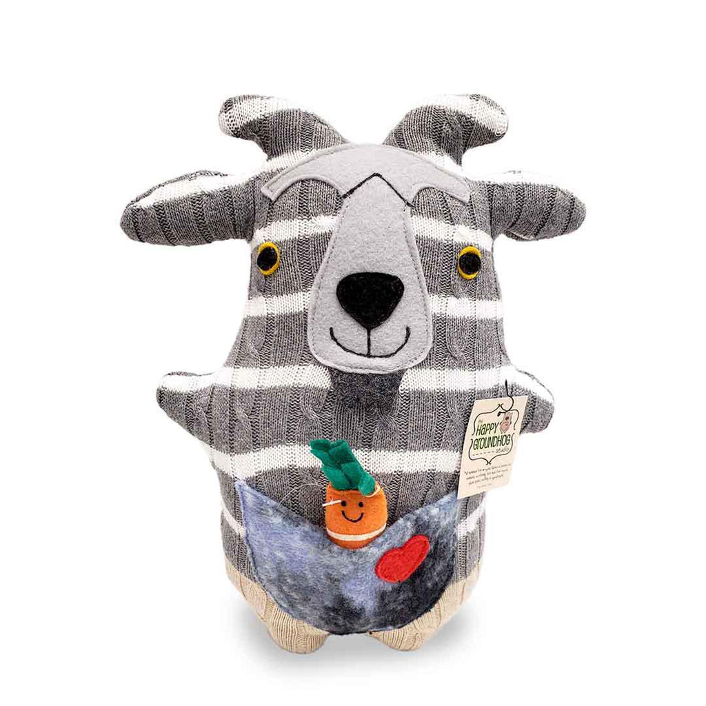 Plush - Goat with Carrot by Happy Groundhog Studio