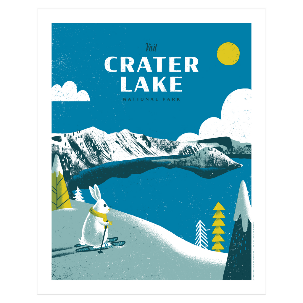 Art Print - 16x20 - Crater Lake National Park Limited Edition Poster by Factory 43