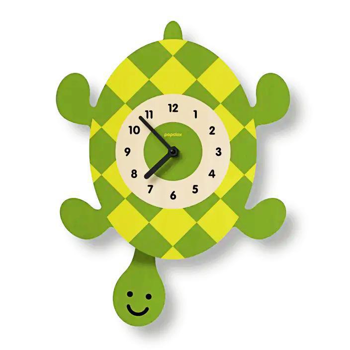 Wood Clock - Turtle Pendulum by Popclox