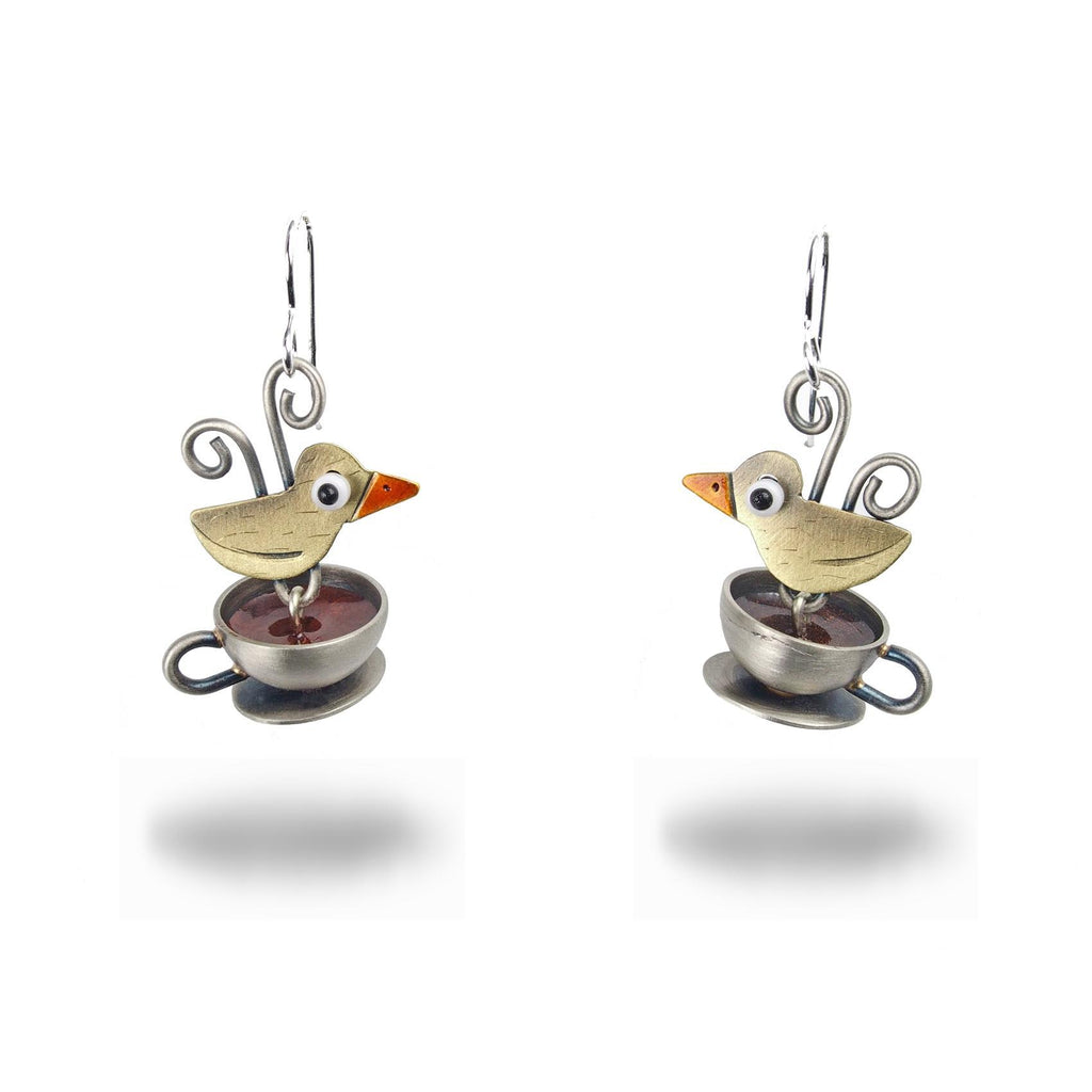 Earrings - Tea for Two by Chickenscratch