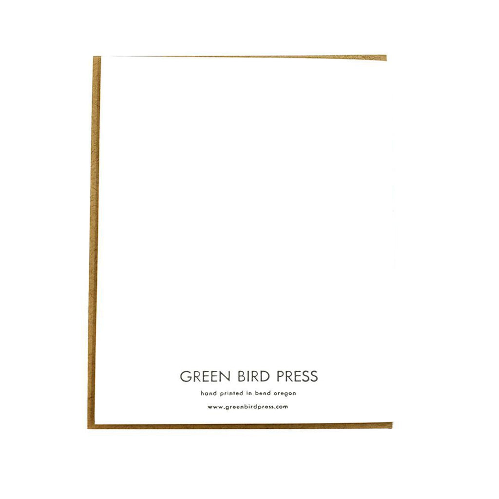 Card - Blue Jay Letterpress by Green Bird Press