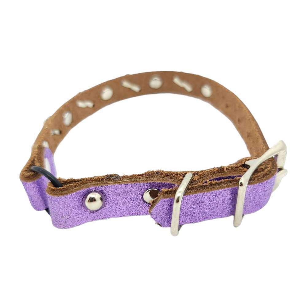 Cat Collar - Glitter Purple with Purple Gems by Greenbelts