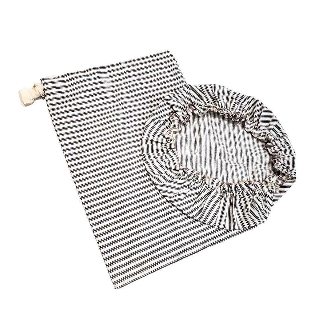 Bread Makers Set - Grey and White Stripes by Dot and Army