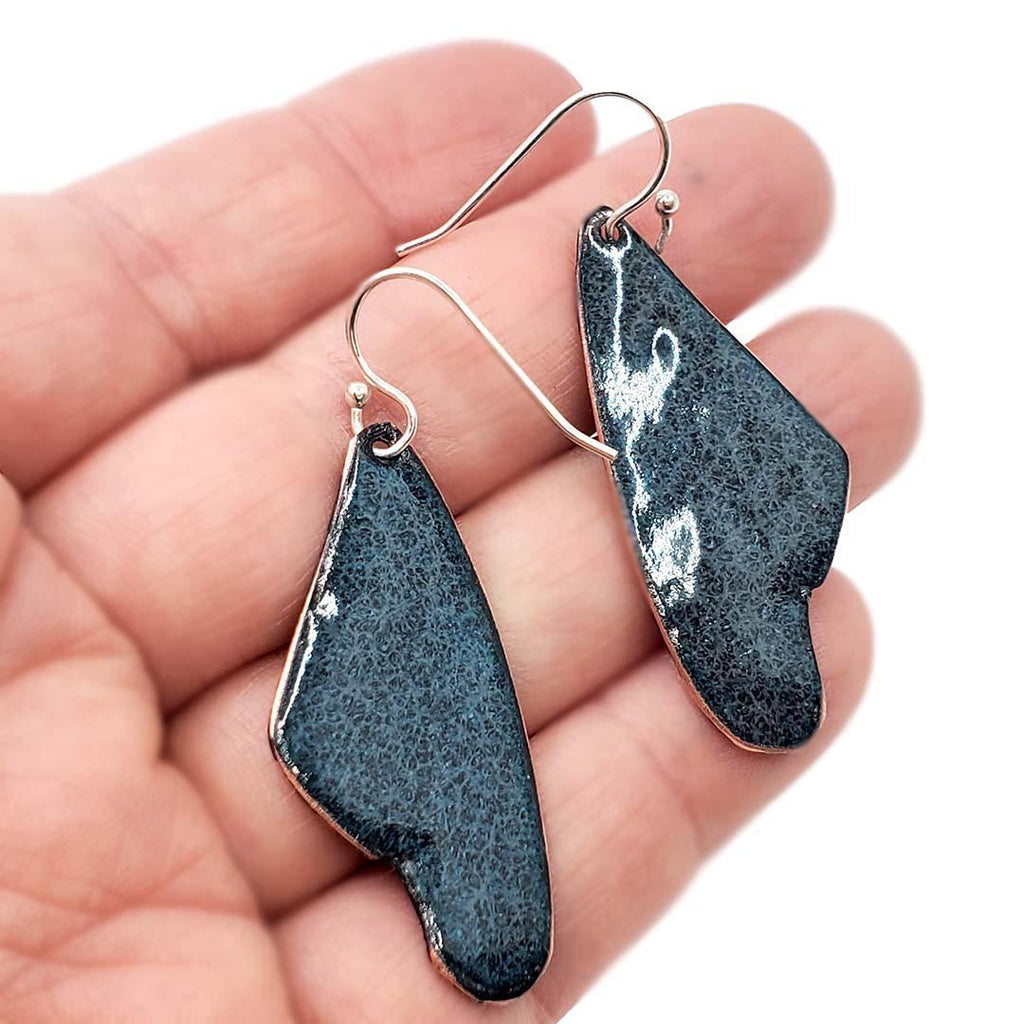 Earrings - Butterfly Wings  (Blues) by Magpie Mouse Studios