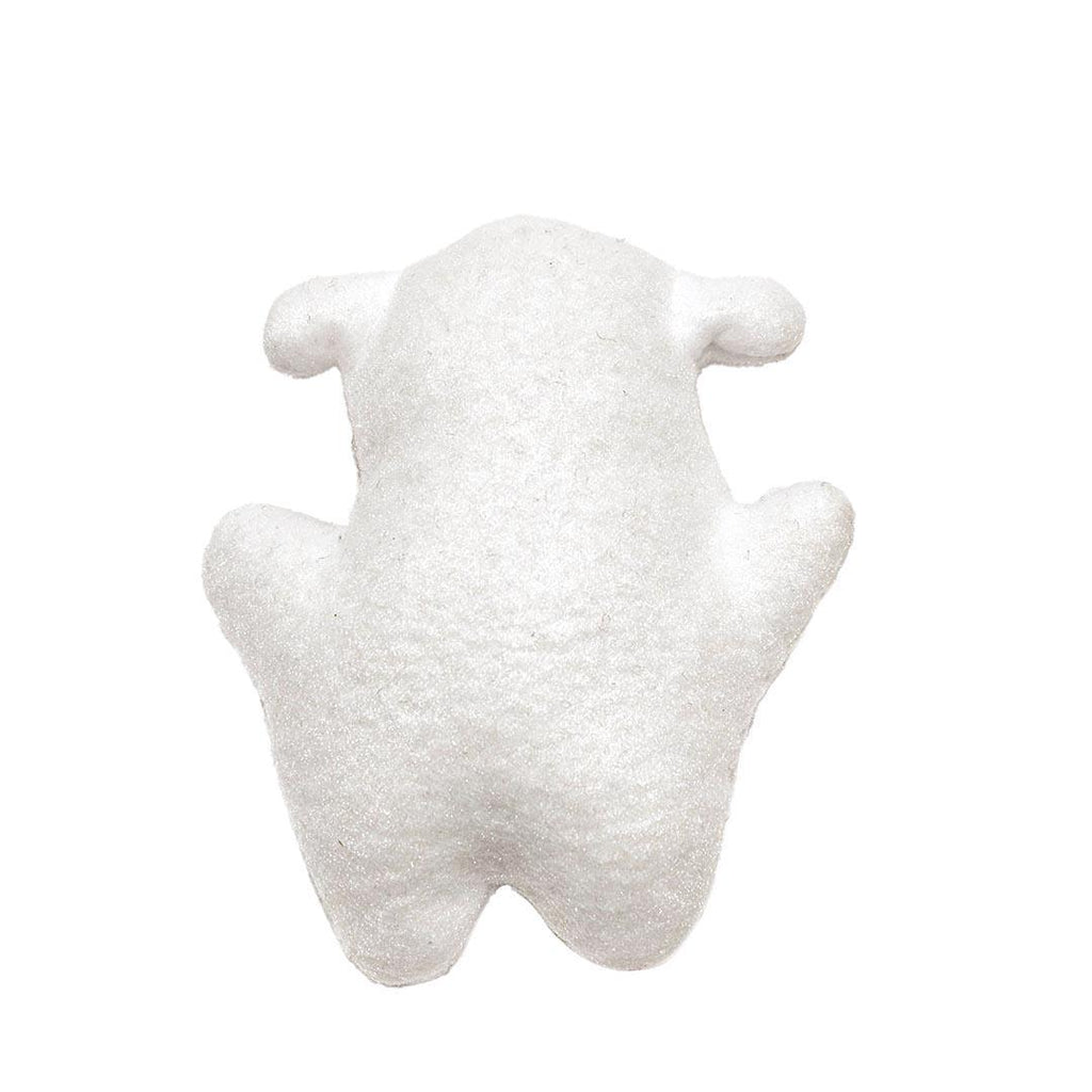 Ornament - Hippo (White) Mini Plush by Happy Groundhog Studio