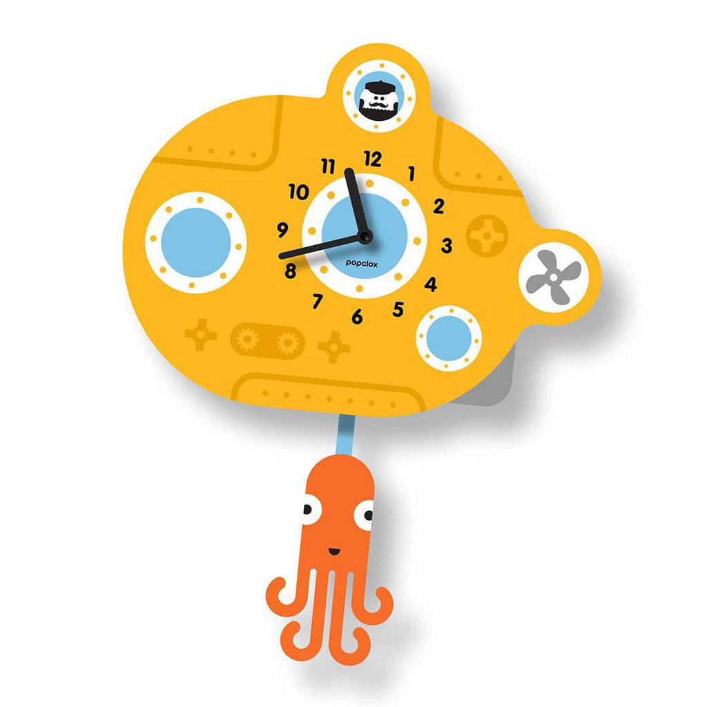 Acrylic Clock - Submarine Pendulum by Popclox