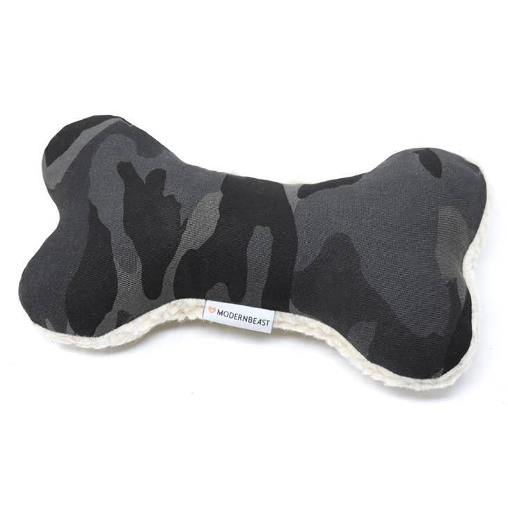 Dog Toy - Camo Bone with Squeaker by Modernbeast