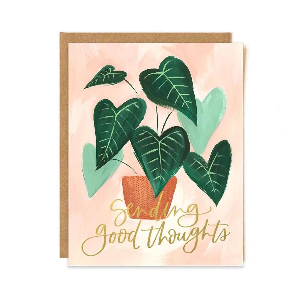 Card - Love & Friends - Sending Good Thoughts Houseplant by 1Canoe2
