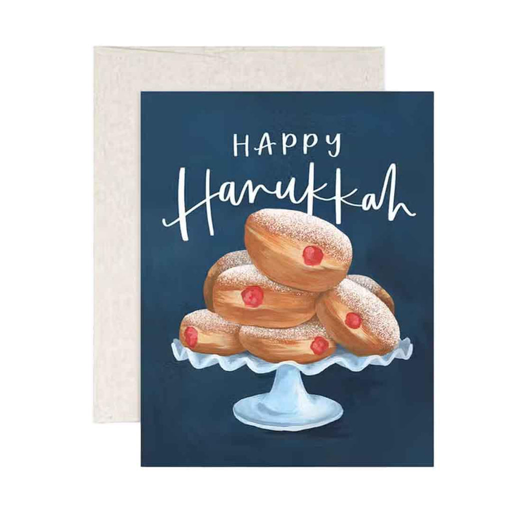 Card - Holiday - Hanukkah Jelly Donuts (Sufganiyot) by 1Canoe3