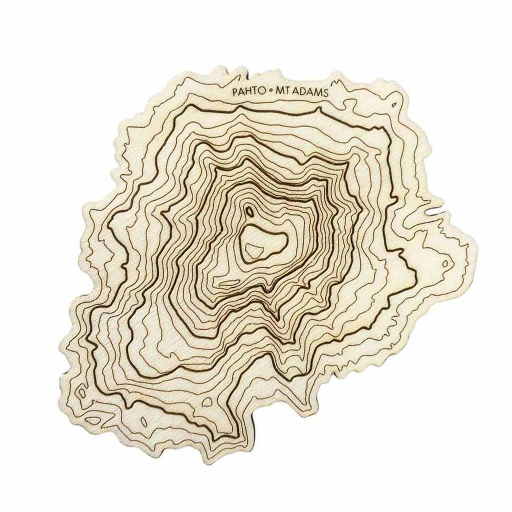 Coasters Single - Mt. Adams Topographic Coaster by SML