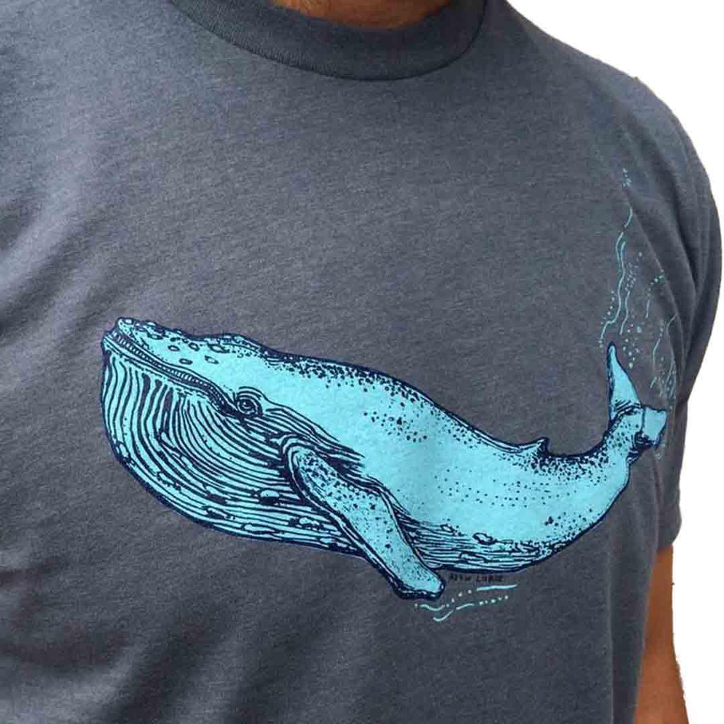 Slow Loris Shirts - Blue Whale T Shirt Indigo / XL
