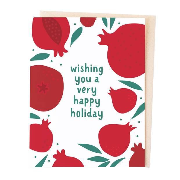 Card - Holiday - Pomegranate Holiday by Graphic Anthology