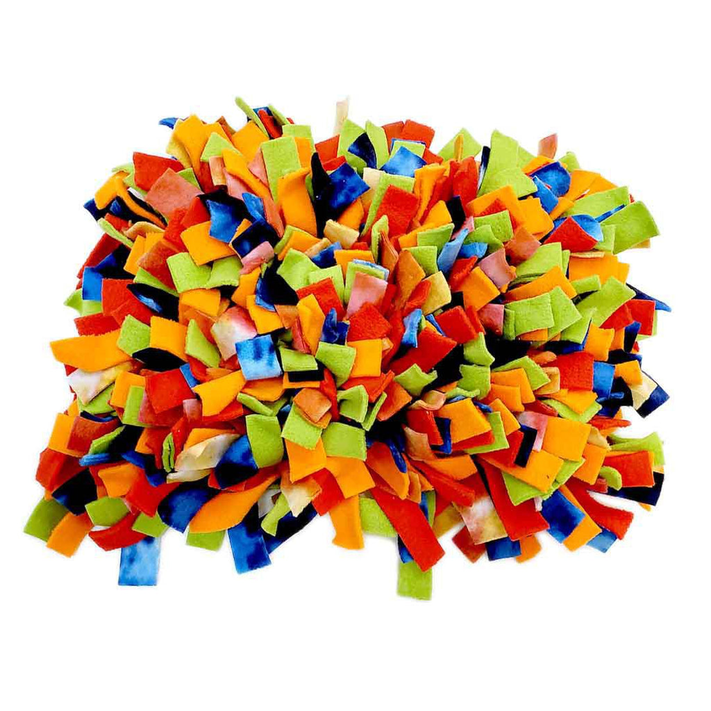 Pet Toy - 14x9 - Mini Snuffle Mat (Blue, Purple, Orange, Multi) by Superb Snuffles