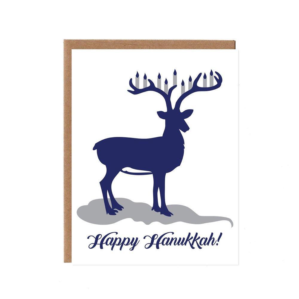 Card Set of 6 - Holiday - Hanukkah Deer by Orange Twist