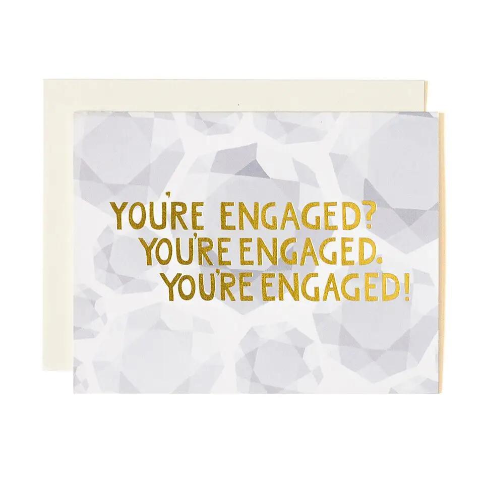 Card - Wedding - You're Engaged! Diamonds by 1Canoe2