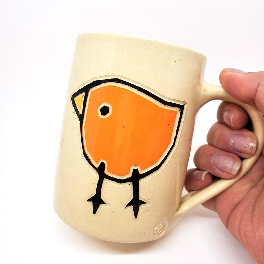 12oz Mug - Orange Bird by Susan Stone Design