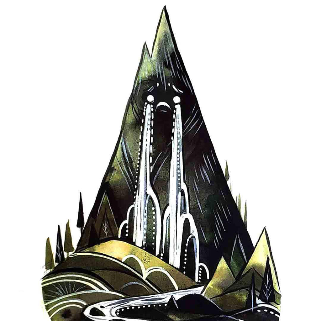 Art Print - 8.5x11 - Lonely Mountain by Odd Fauna