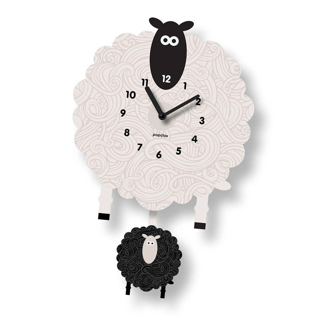 Acrylic Clock - Sheep Pendulum by Popclox