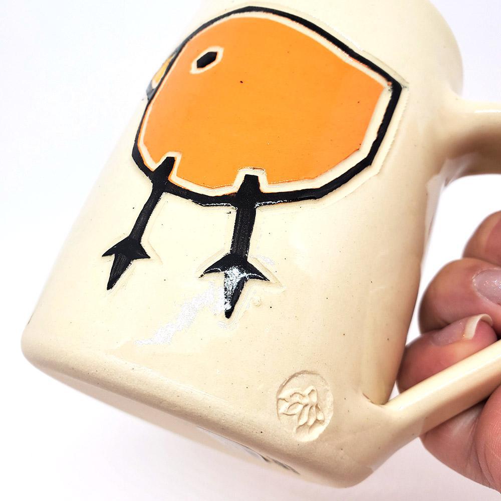 12oz Mug - Orange Bird by Susan Stone Design
