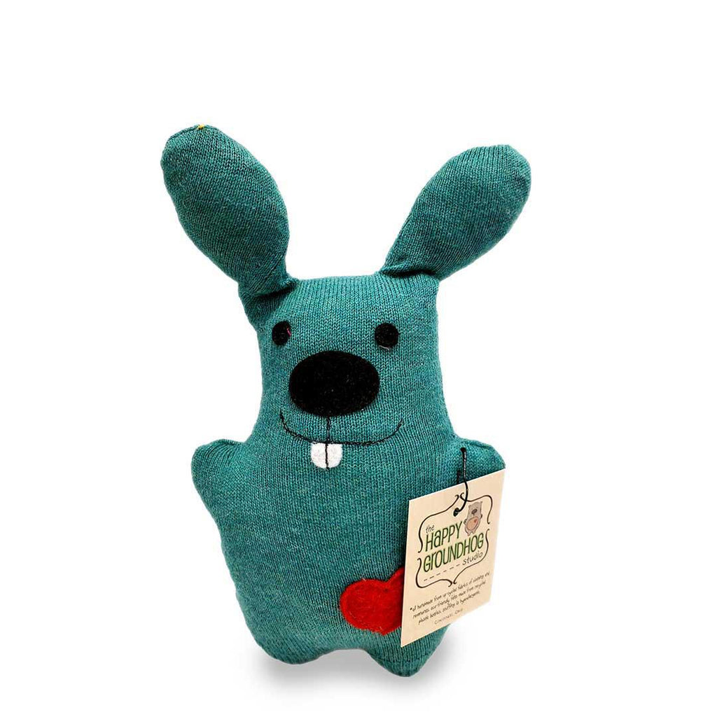 Rattle - Bunny (Teal) by Happy Groundhog Studio