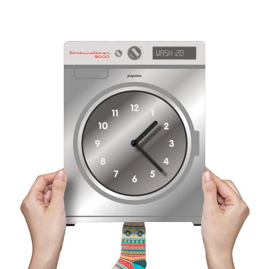 Acrylic Clock - Washing Machine Pendulum by Popclox