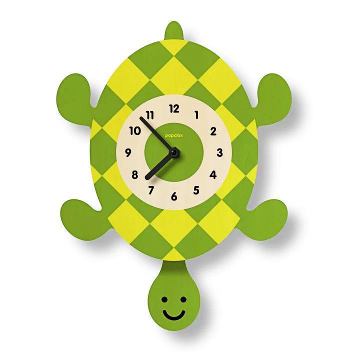 Wood Clock - Turtle Pendulum by Popclox