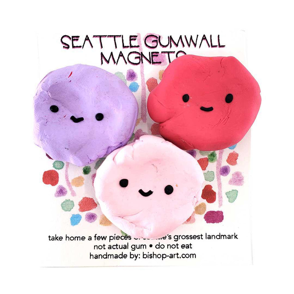 Magnet Set - Seattle Gum Wall (Assorted Colors) by Bishopart