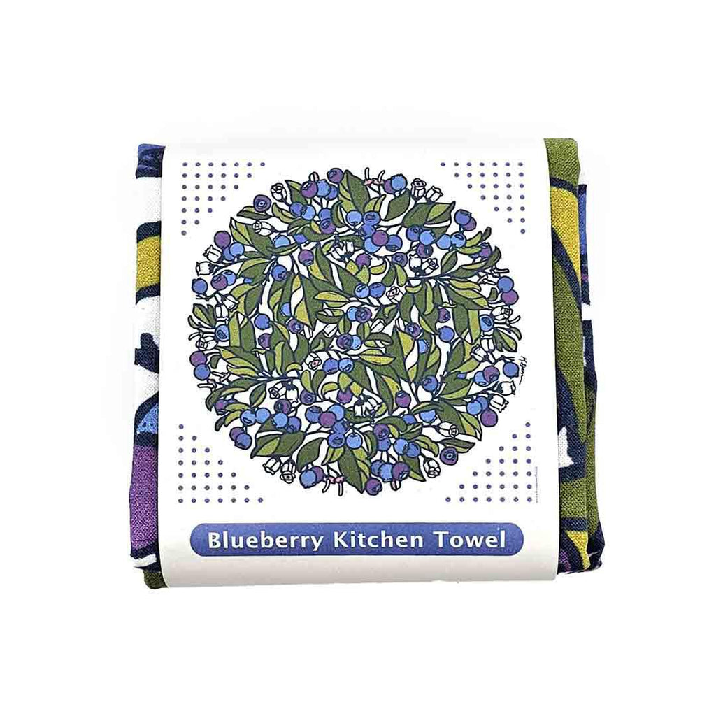 Tea Towel - Blueberry by Little Green