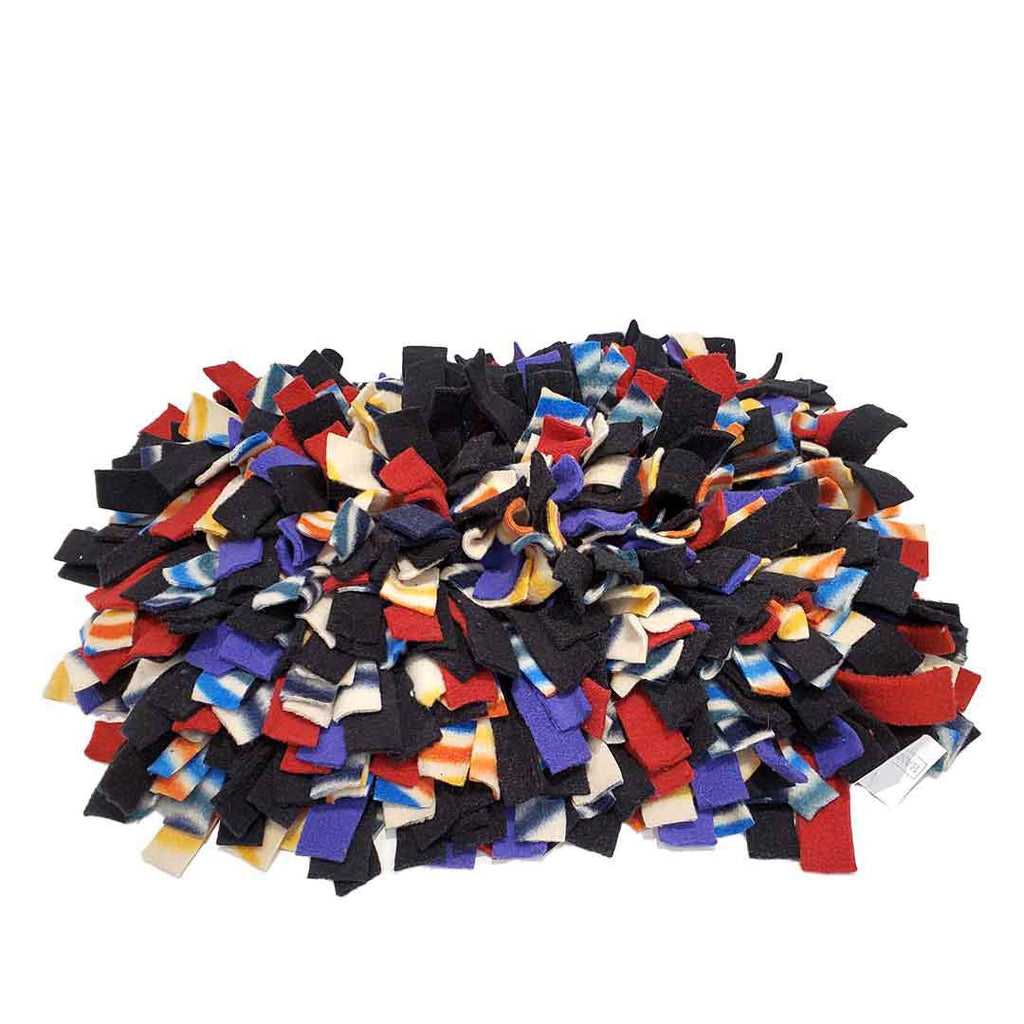 Pet Toy - 14x9 - Mini Confetti Snuffle Mat (Black Red Purple) by Superb Snuffles