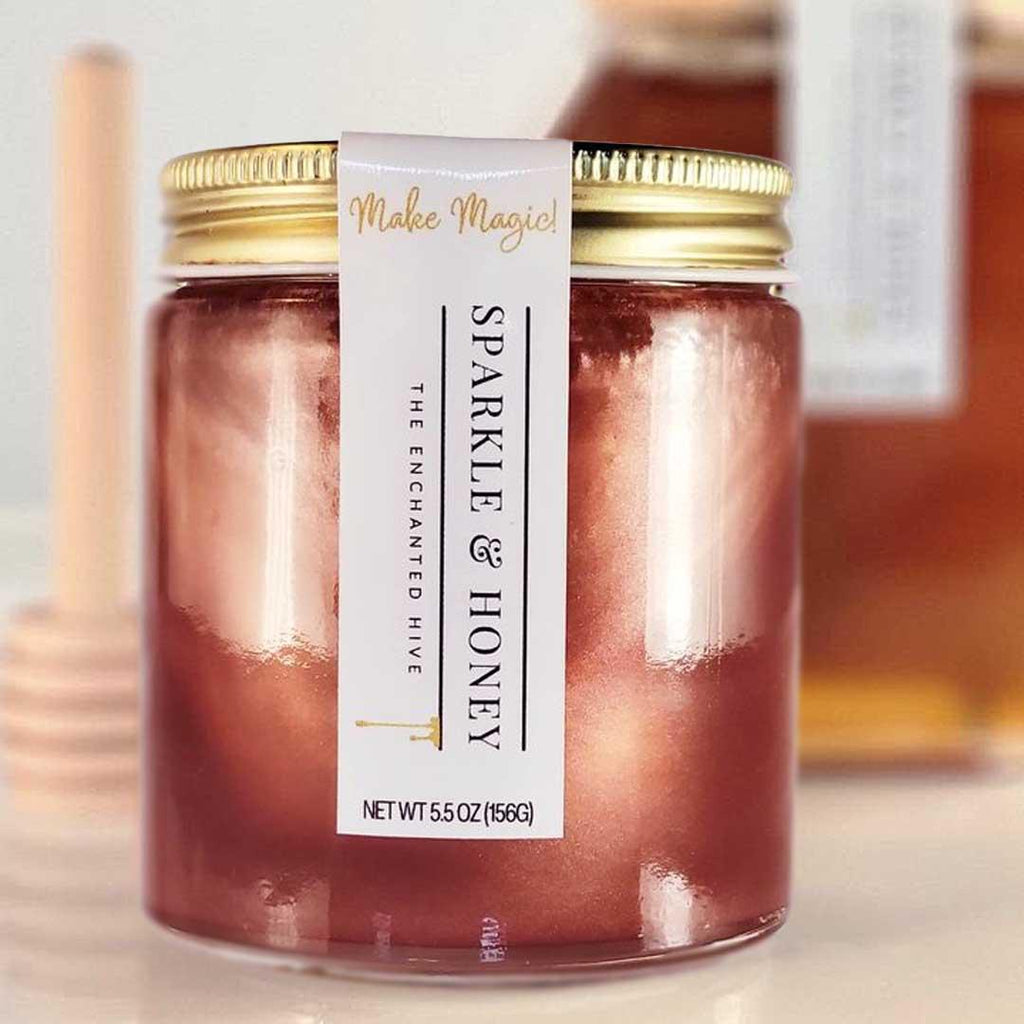 Honey - 5 oz - Sparkle Honey in Rosé Pink (Limited Edition) by The Enchanted Hive