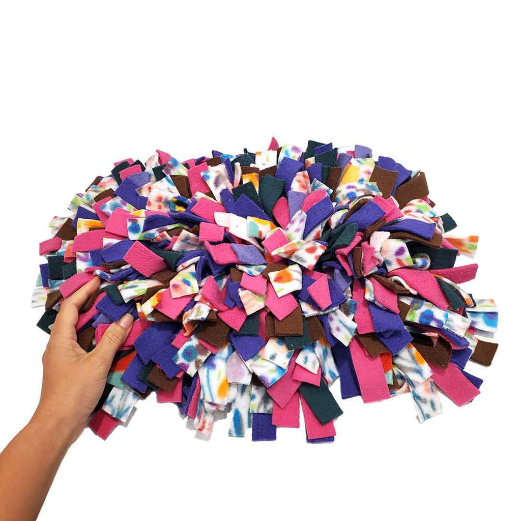 Pet Toy - 14x9 - Mini Confetti Snuffle Mat (Pink Purple Confetti) by Superb Snuffles