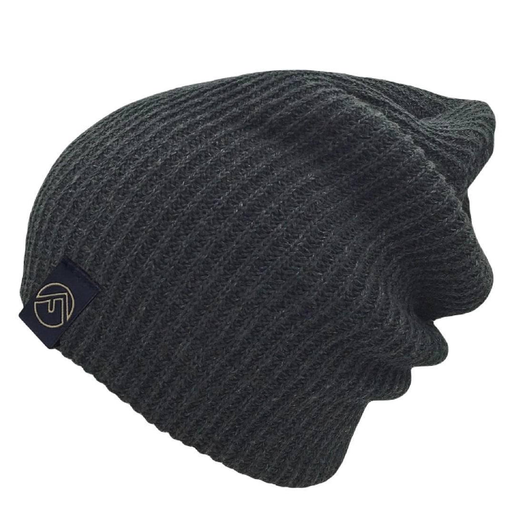 Adult Hat - Eco-Knit Beanie in Heather Black by Hats for Healing