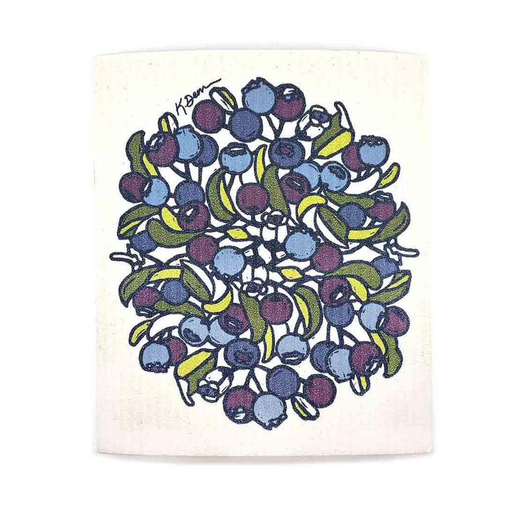 Swedish Dish Cloth - Blueberry by Little Green