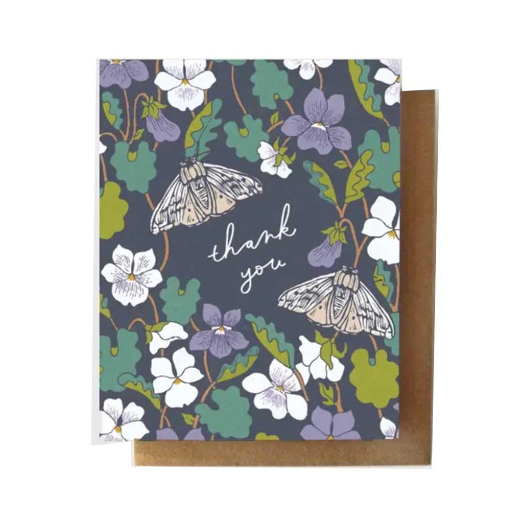 Card Set of 8 - Thank You - Woodland Violet by Root and Branch Paper Co.