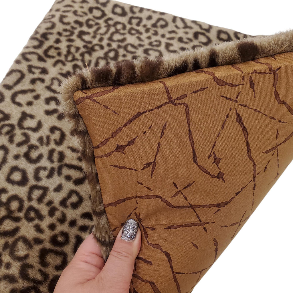 Luxury Fur Sleeping Mat - Faux Leopard by The Cat Ball