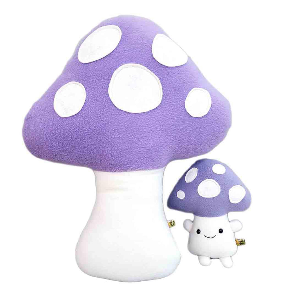 Plush - Large Mushroom Pillow (Lavender) by Beautifully Regular