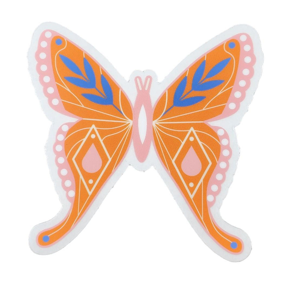 Sticker - Orange Butterfly by Amber Leaders Designs