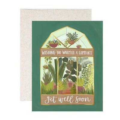 Card - Get Well - Greenhouse by 1Canoe2