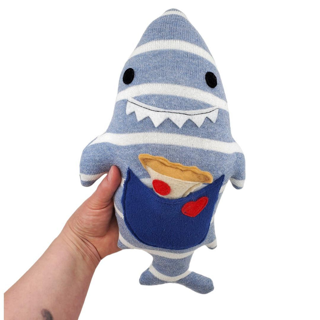 Plush - Shark with Pizza Slice by Happy Groundhog Studio
