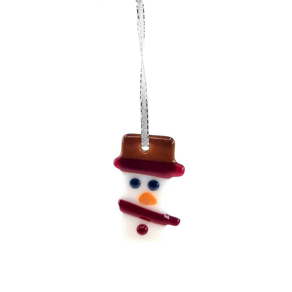 Ornaments - Snowman (Assorted Colors) by Glass Elements