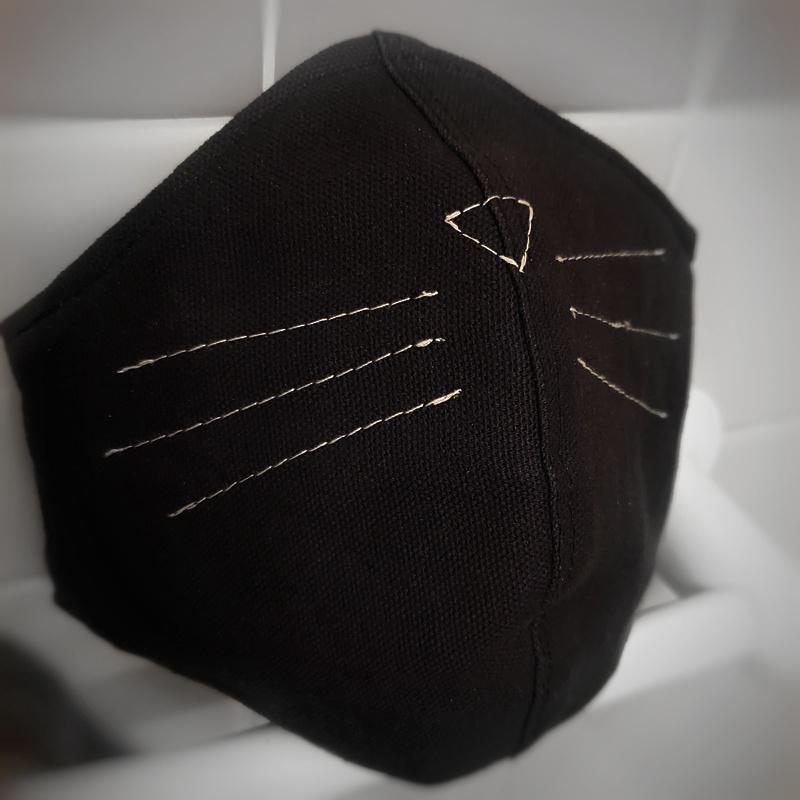 Made to Order - Small - Kitty Whiskers (White Lining) by imakecutestuff