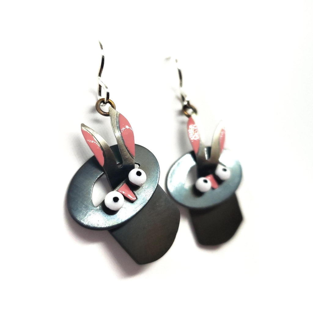 Earrings - Rabbit Out Of Hat by Chickenscratch