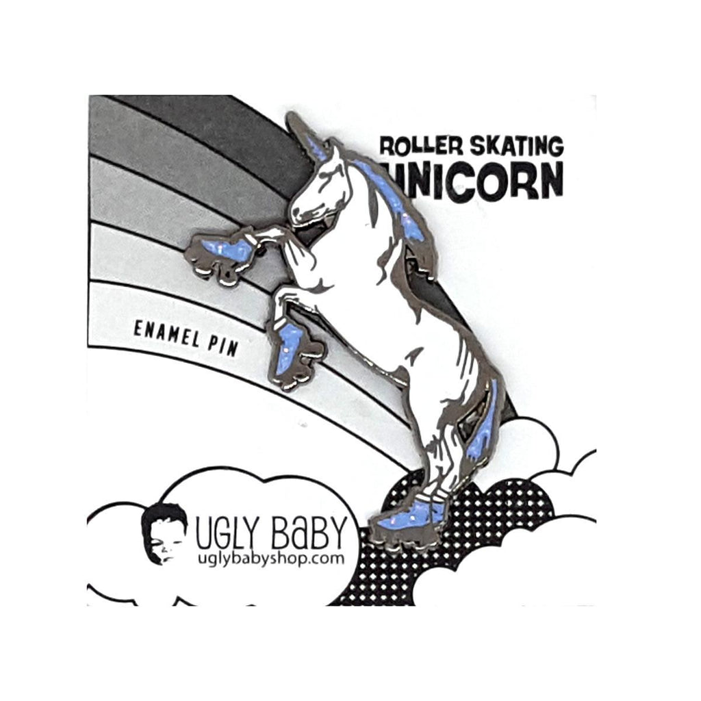 Enamel Pin - Roller Skating Unicorn (Assorted) by Ugly Baby