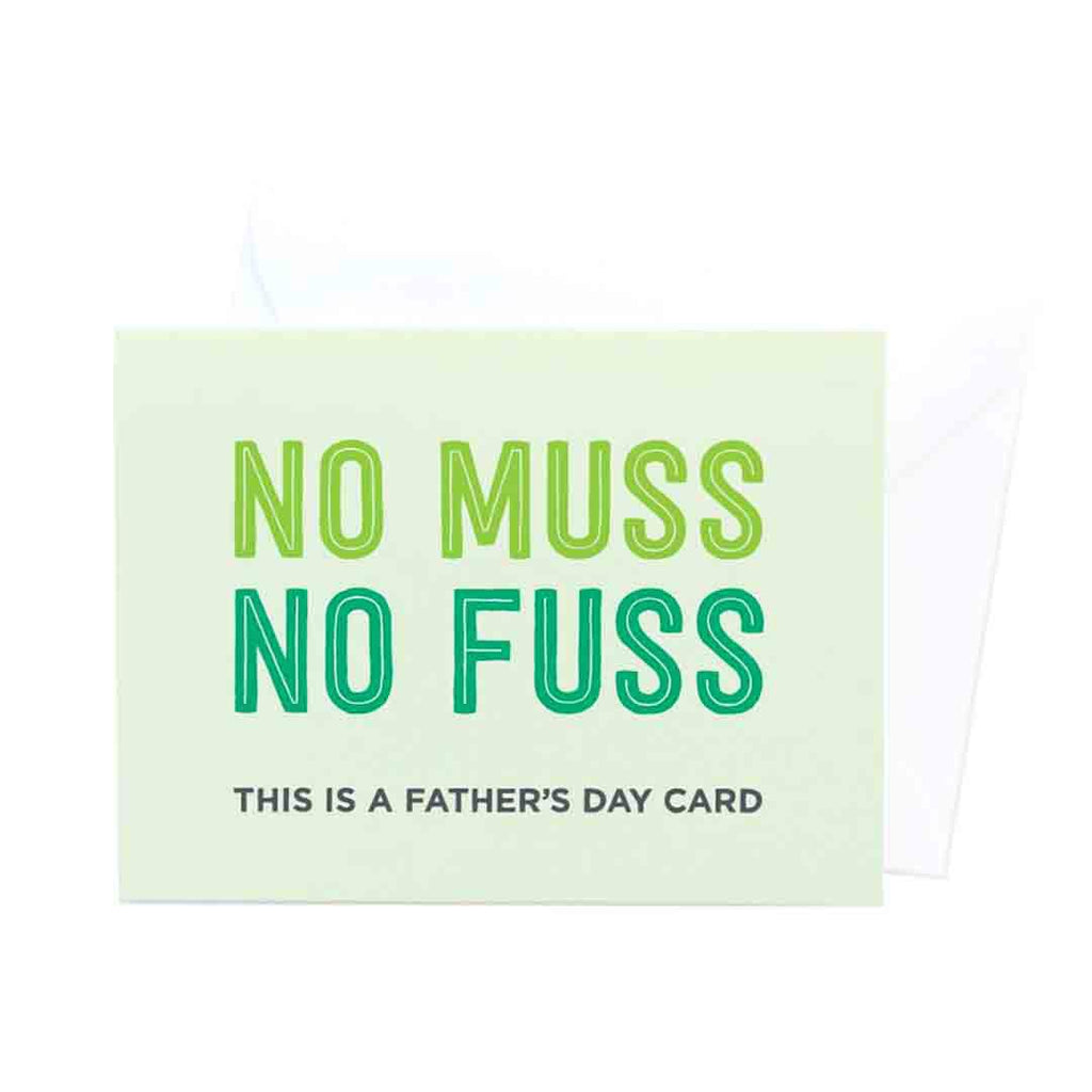 Card - Father's Day - No Muss No Fuss by Graphic Anthology