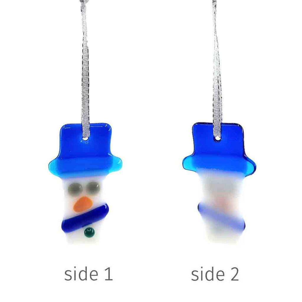 Ornaments - Snowman (Assorted Colors) by Glass Elements