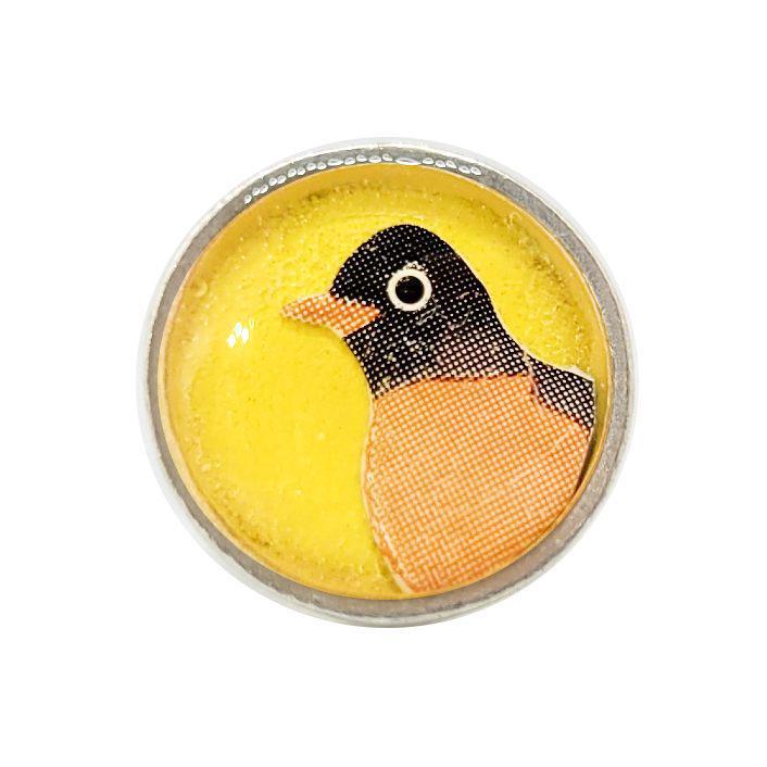 Lapel Pin - Yellow Robin by XV Studios