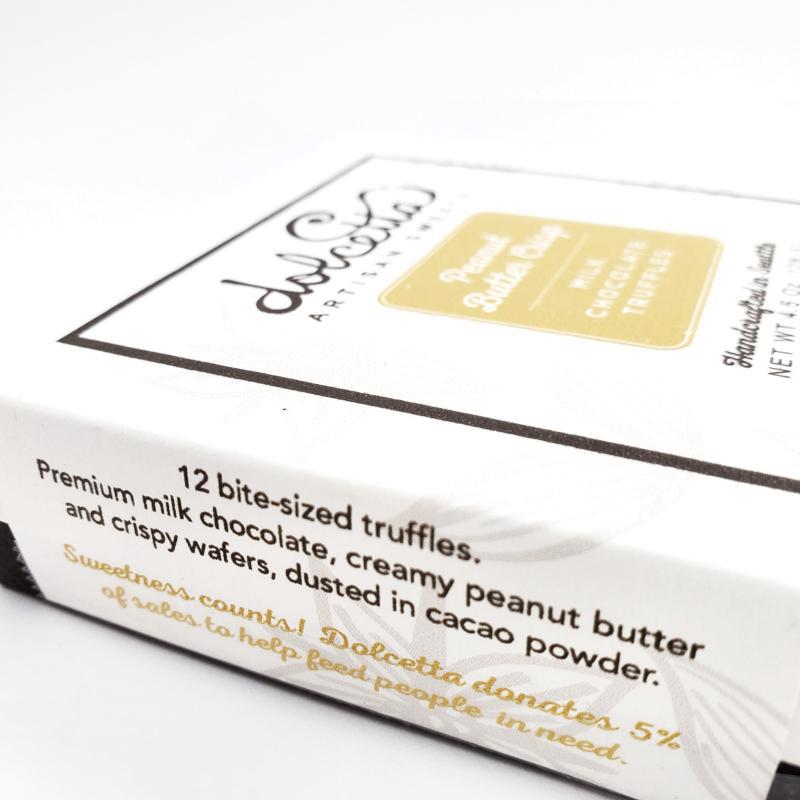 Truffles - Peanut Butter Crisp Milk Chocolate by Dolcetta Artisan Sweets
