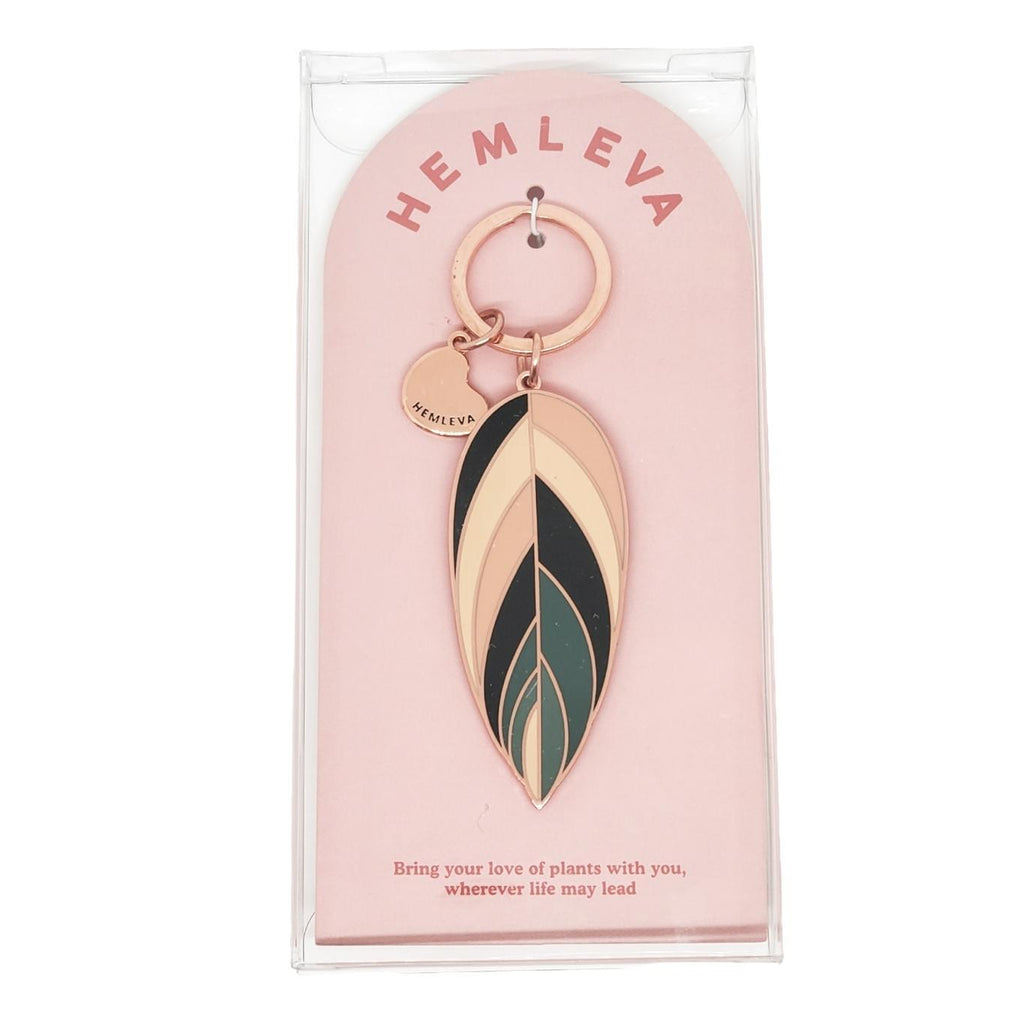 Keychain - Stromanthe Leaf by Hemleva