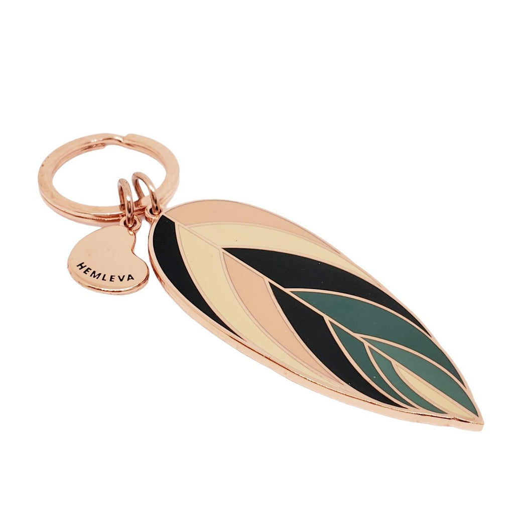 Keychain - Stromanthe Leaf by Hemleva