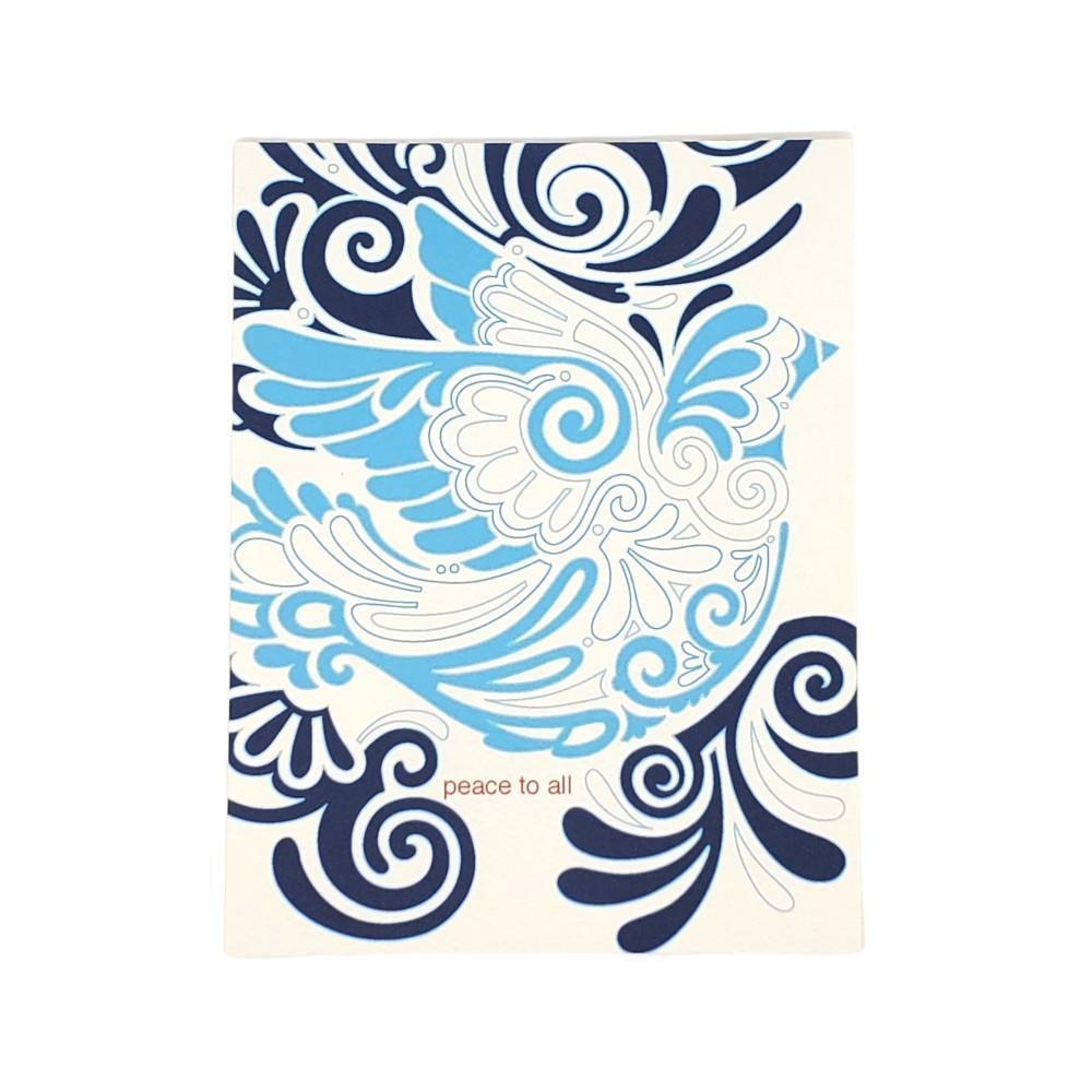 Card - Holiday - Peace To All Dove by Little Green